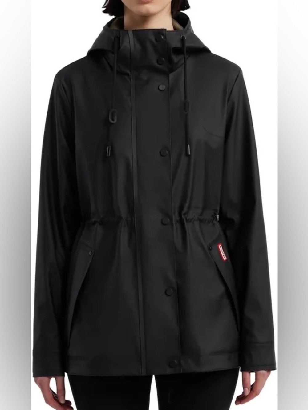 HUNTER Women’s Abbey Short Rubberized Rain Jacket
